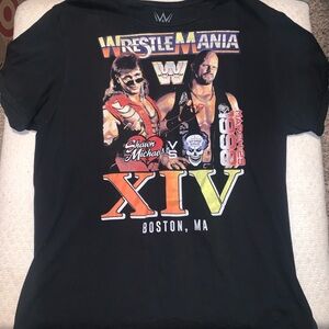 Throwback WWE Black WrestleMania XIV Graphic Tee